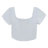 Camiseta Manga Corta Tipo Corset